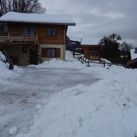 Chalet Neuf 6 Personnes Mont-Saxonnex Exteriör bild