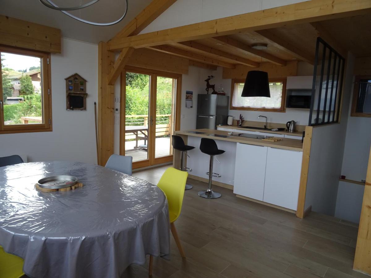 Chalet Neuf 6 Personnes Mont-Saxonnex Exteriör bild