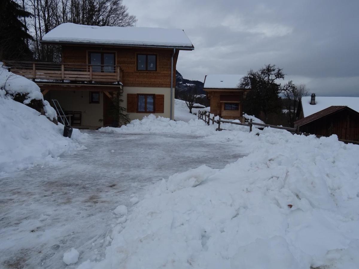 Chalet Neuf 6 Personnes Mont-Saxonnex Exteriör bild